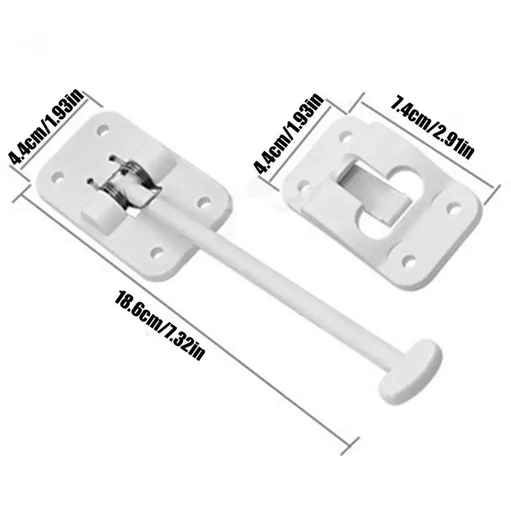T-Style RV Door Holder Latch Retainer for Caravan & Trailer (available in Black & White) - White - HBC