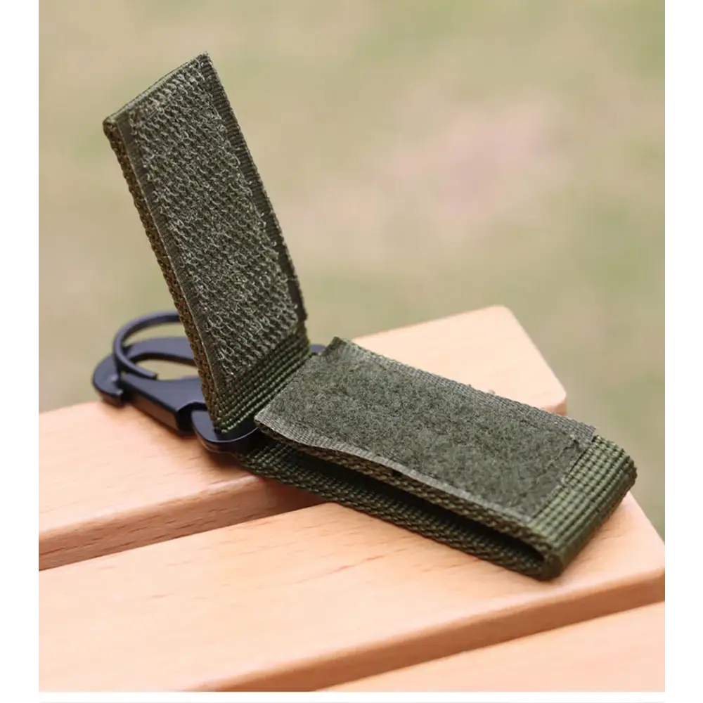 Tactical Molle Clip Buckle Nylon Belt Key Ring Keychain Holder Carabiners Hanger Buckle Hook for Outdoor Hiking Camping