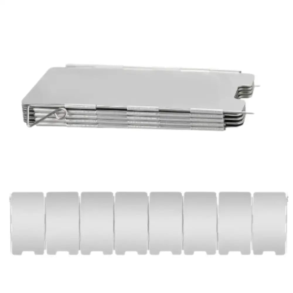 Tall Aluminium Stove Windscreen – Foldable Gas Burner Shield - SS