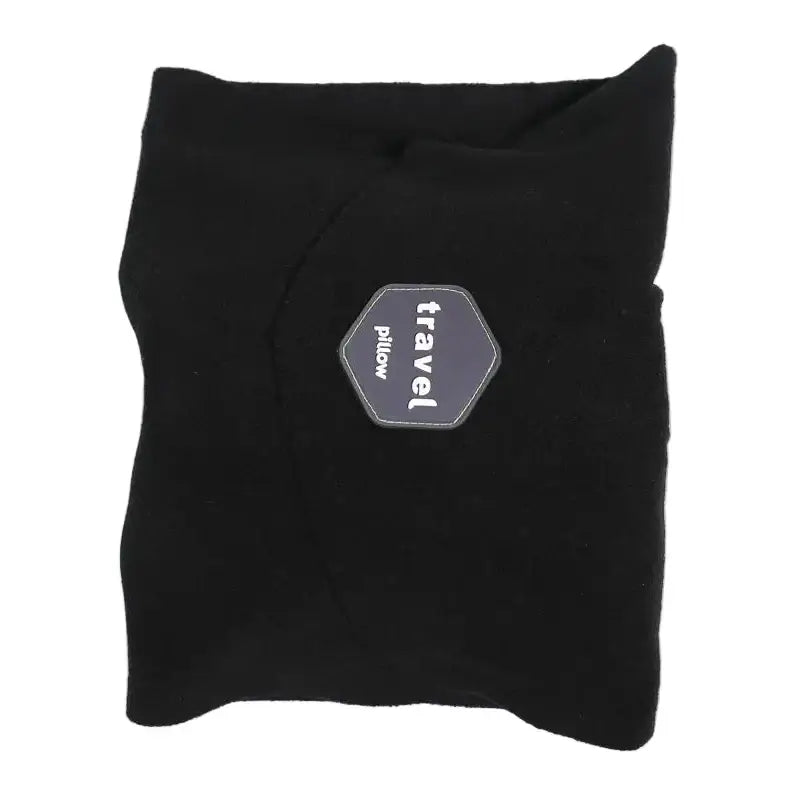 Travel Neck Pillow with Chin Support Strap (3 colours available) - Black / Neck Pillow - SS