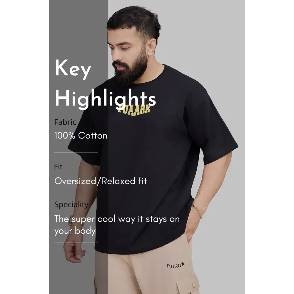 Trendsetter Oversized T-shirt Black - Tshirts