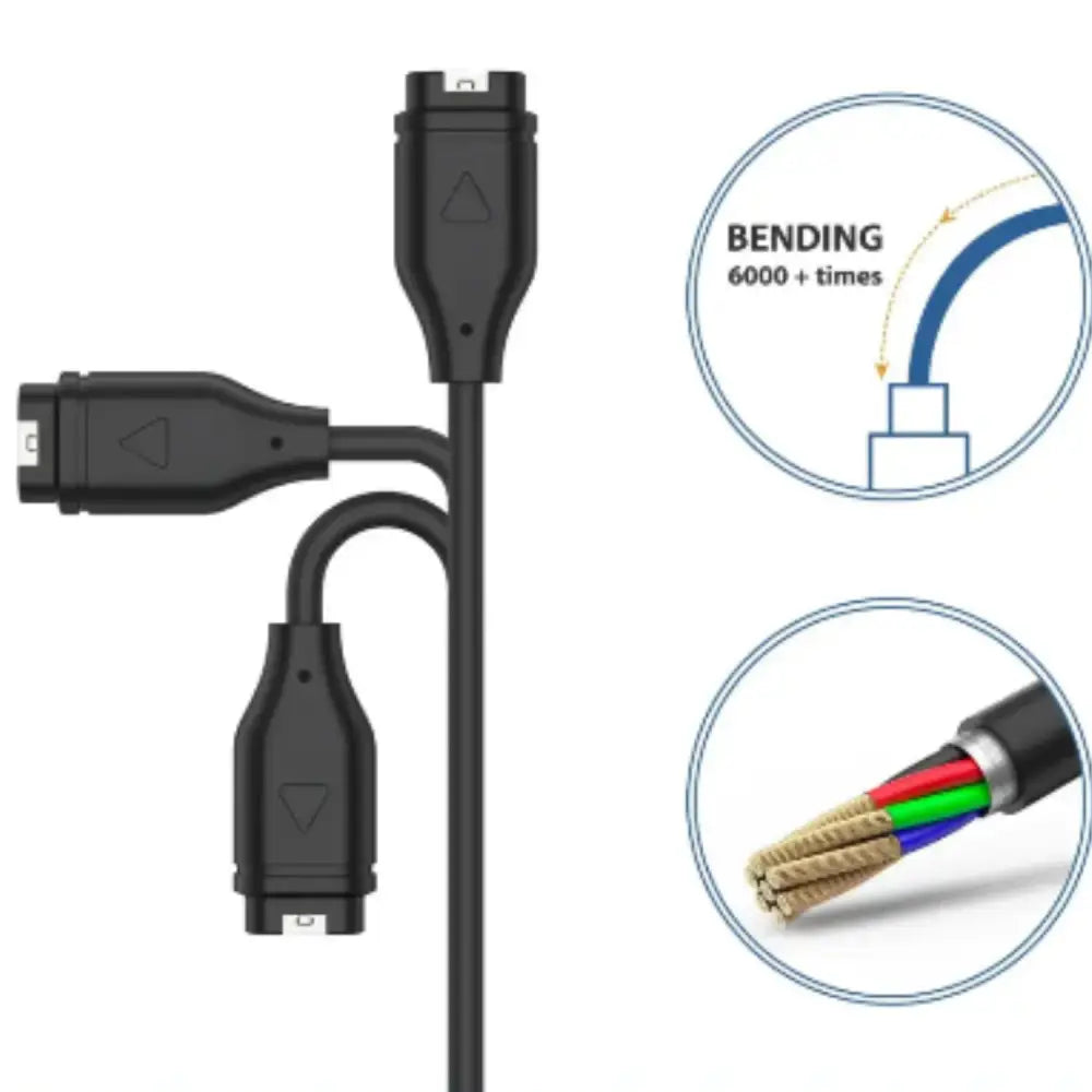 Type-C Charger for Garmin Venu Fenix Forerunner - Black