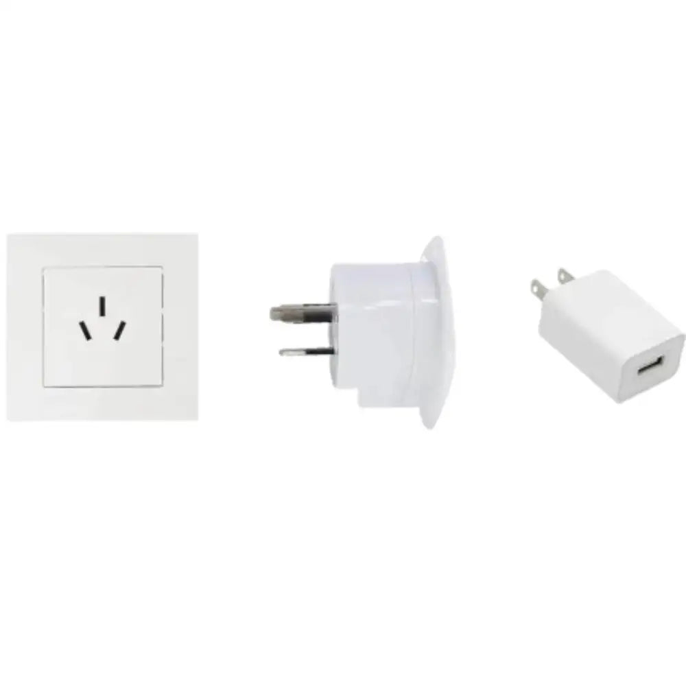 UK/US to AU Power Plug Adapter – 10A 250V - WHITE / AU Plug