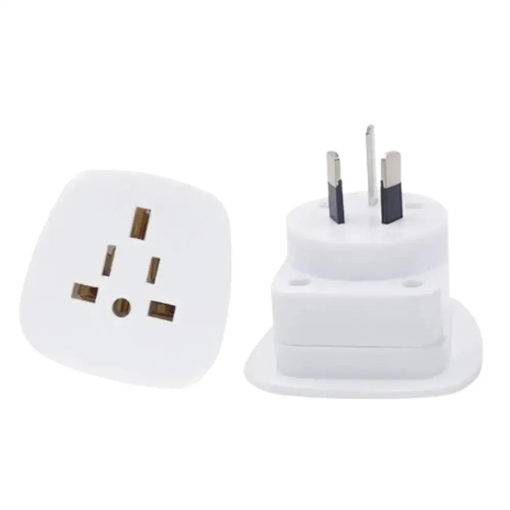 UK/US to AU Power Plug Adapter – 10A 250V - WHITE / AU Plug