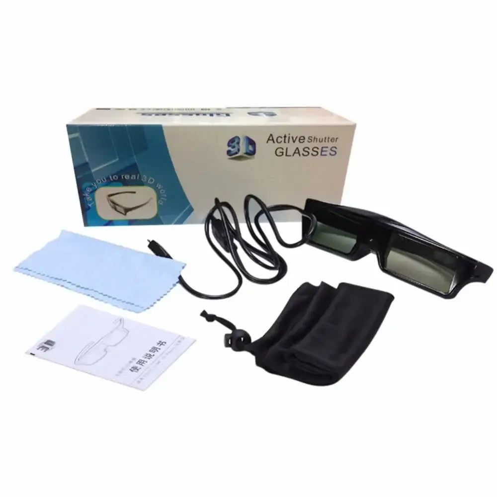Universal Active Shutter 3D Glasses for DLP & RF TVs - 3D glass - 9eight5