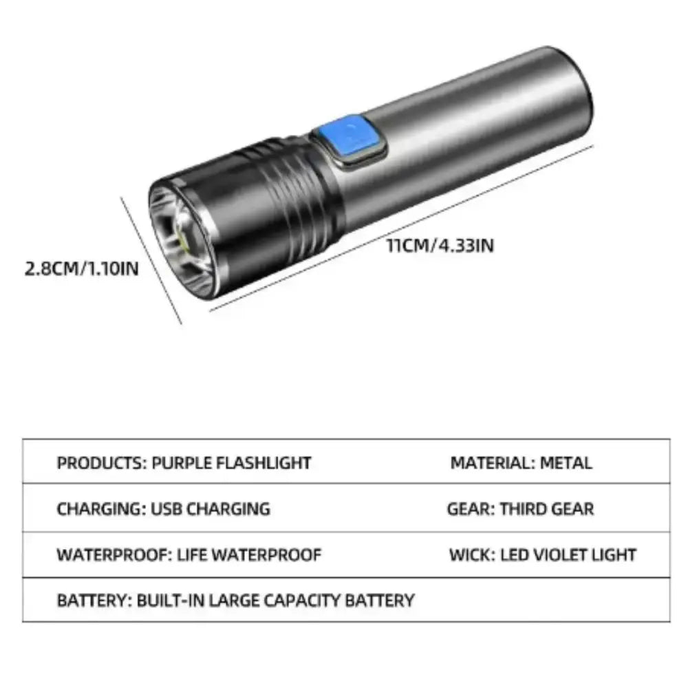 UV Blacklight (Rechargeable) - K31 395nm 1200mAh
