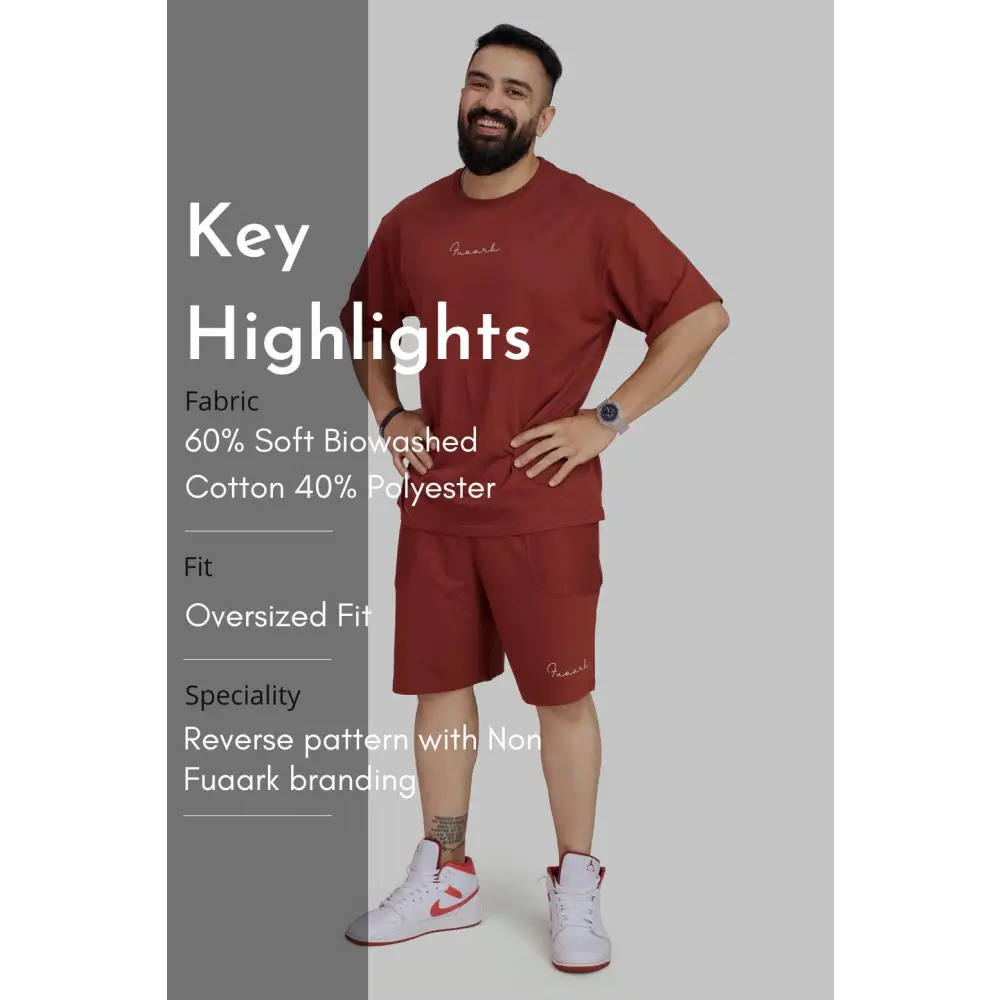 Weekend Oversized Shorts Rust - Shorts