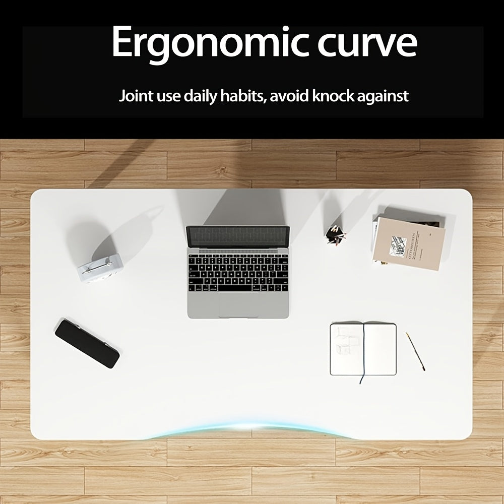 Ergonomic Office Desk with Rounded Corners