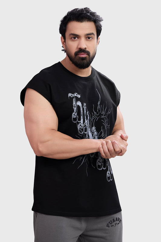 Fossil Capsleeves Tank Black