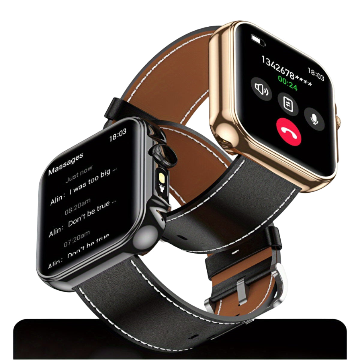 LIGE Outdoor Smart Watch – Large HD Screen, AI Voice Assistant