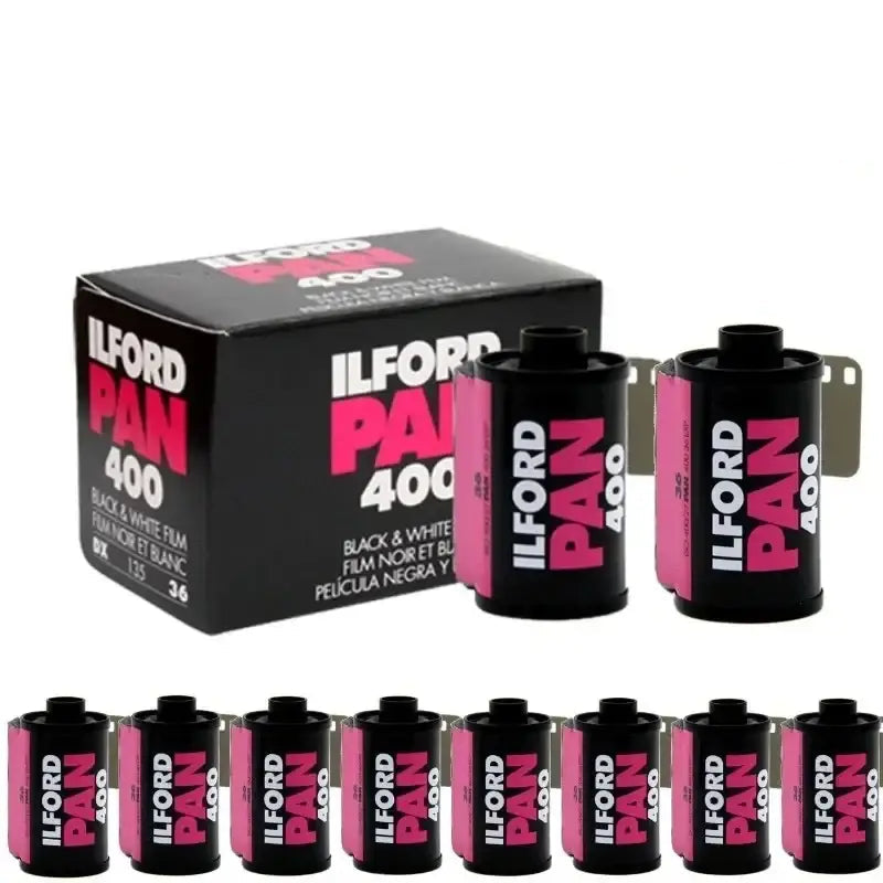 1-10 Roll ILFORD Pan 400 Black And White Film 135 35mm B&W Negative Film 36 Exposure/Roll Suitable For Kodak Film
