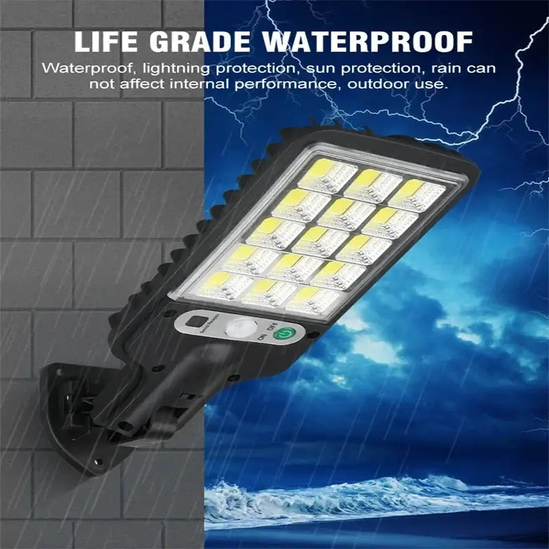 1/2/3/4PCS Solar Lights Outdoor 3 Modes 200COB Waterproof Street Lamp Motion Sensor Security Lighting for Garden Patio