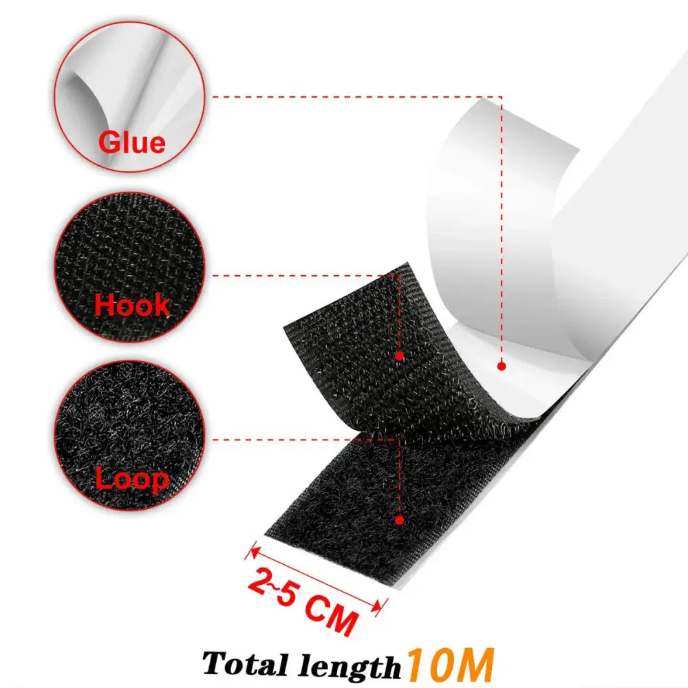 1-25M Velcros Self-Adhesive Hook And Loop Tape Fastener House Diy Magic Tap Auto Adhesive Strong Glue Stickers Sticker