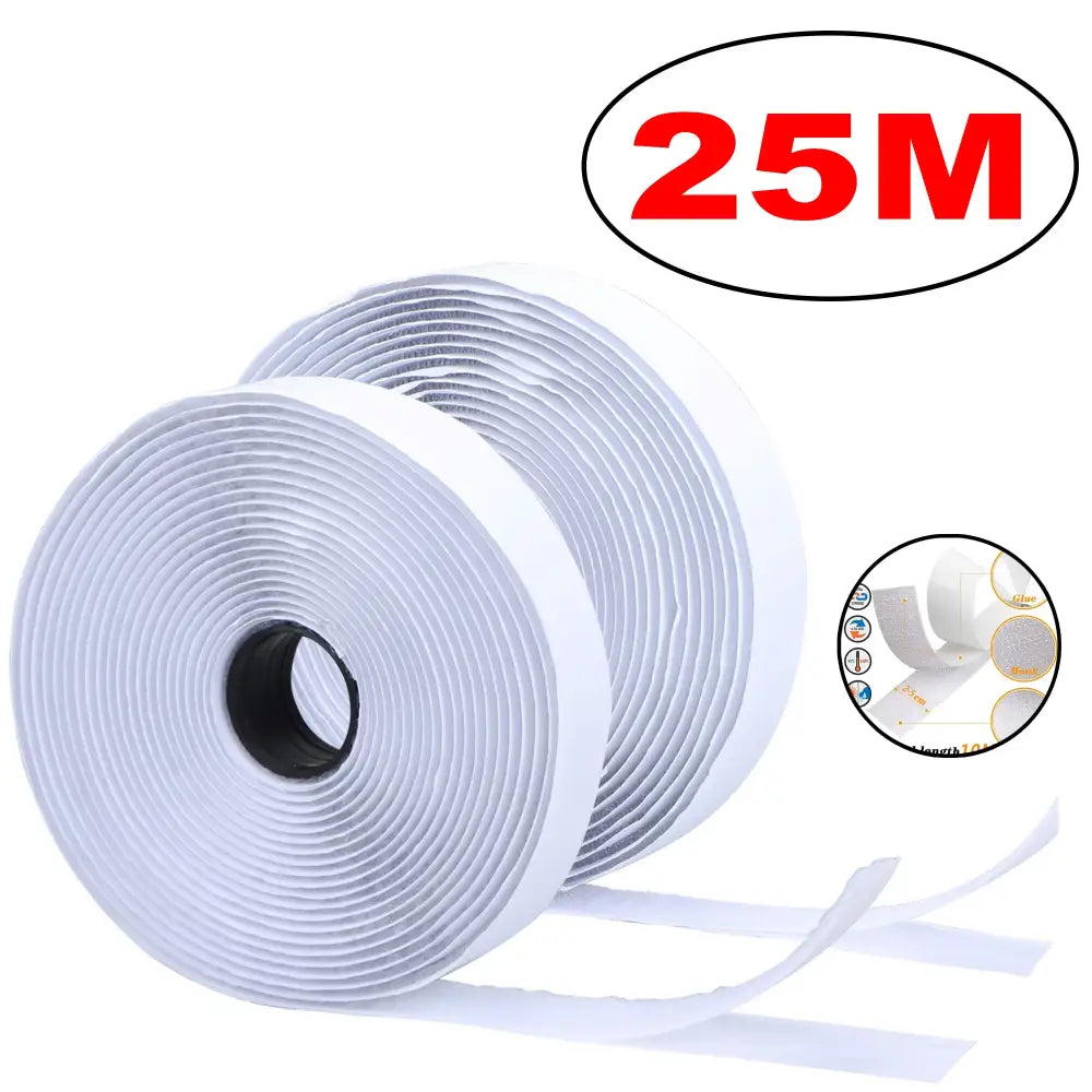 1-25M Velcros Self-Adhesive Hook And Loop Tape Fastener House Diy Magic Tap Auto Adhesive Strong Glue Stickers Sticker