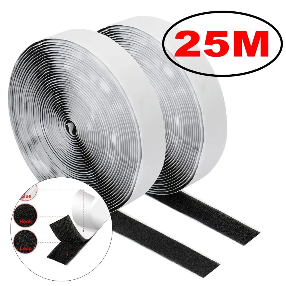 1-25M Velcros Self-Adhesive Hook And Loop Tape Fastener House Diy Magic Tap Auto Adhesive Strong Glue Stickers Sticker