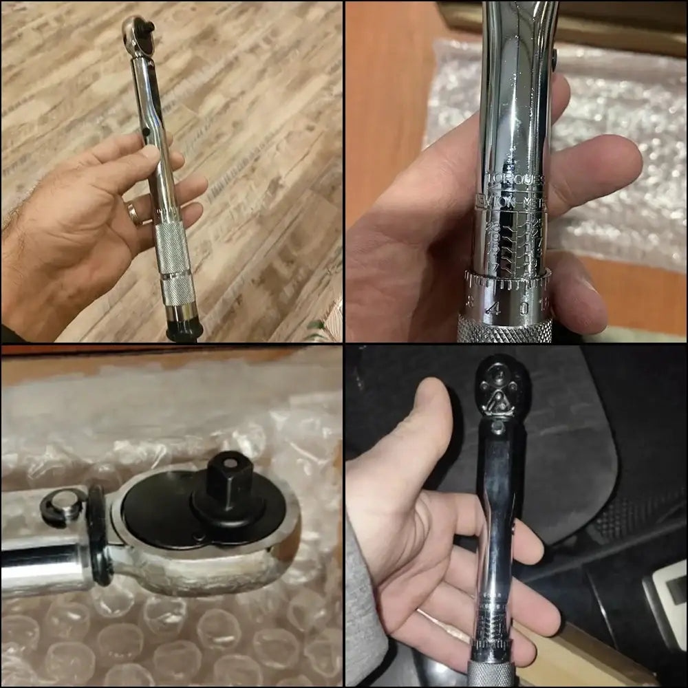 1/4″ Adjustable Torque Wrench 5–25 N·m with 3/8″ Adapter - Torque Wrench / 800g - HBC