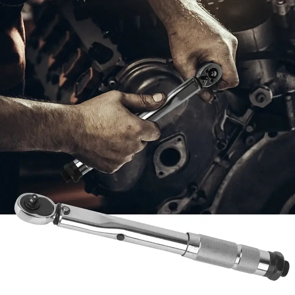 1/4″ Adjustable Torque Wrench 5–25 N·m with 3/8″ Adapter - Torque Wrench / 800g - HBC