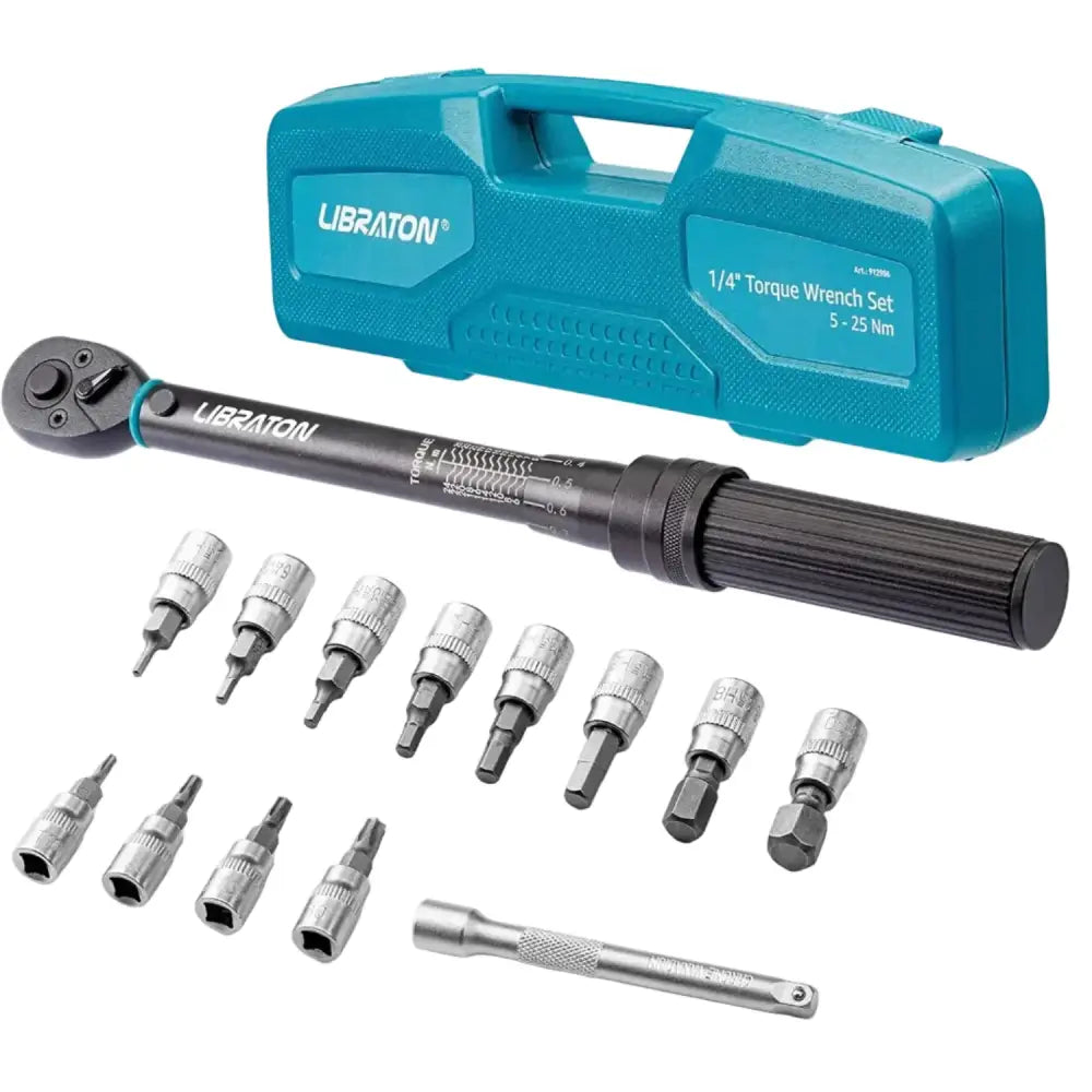 1/4″ Bike Torque Wrench Set (5–25 Nm) - Torque Wrench - HBC