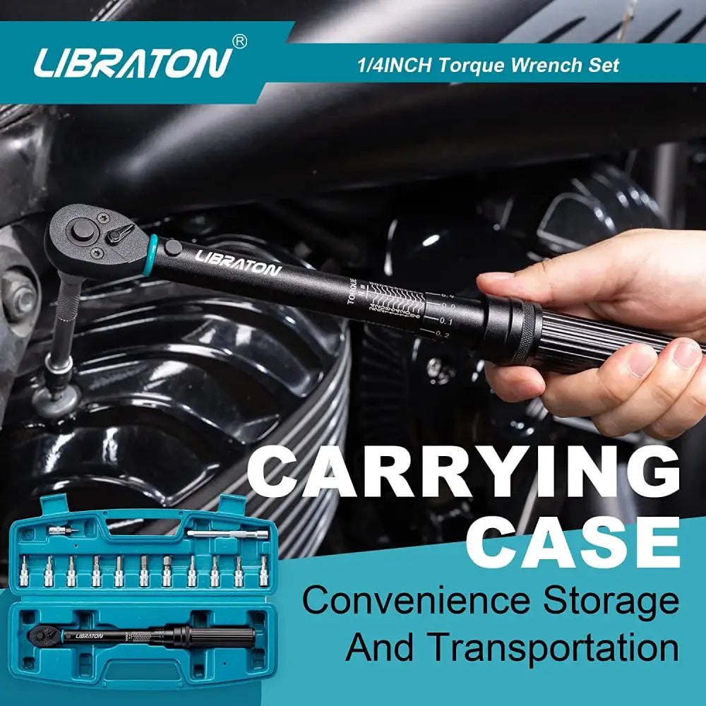 1/4″ Bike Torque Wrench Set (5–25 Nm) - Torque Wrench - HBC