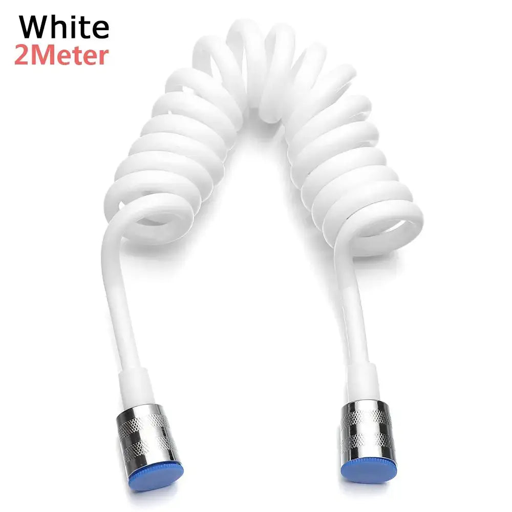 1.5–3m Anti-Twist Shower & Bidet Hose for Bathroom Plumbing (different colours and sizes available) - White 2 meters 1
