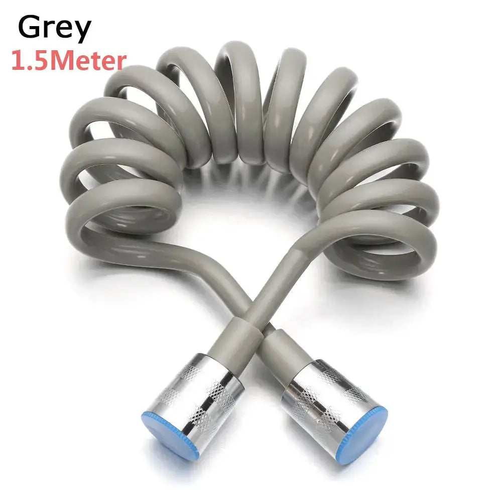 1.5–3m Anti-Twist Shower & Bidet Hose for Bathroom Plumbing (different colours and sizes available) - Grey 1.5 meters