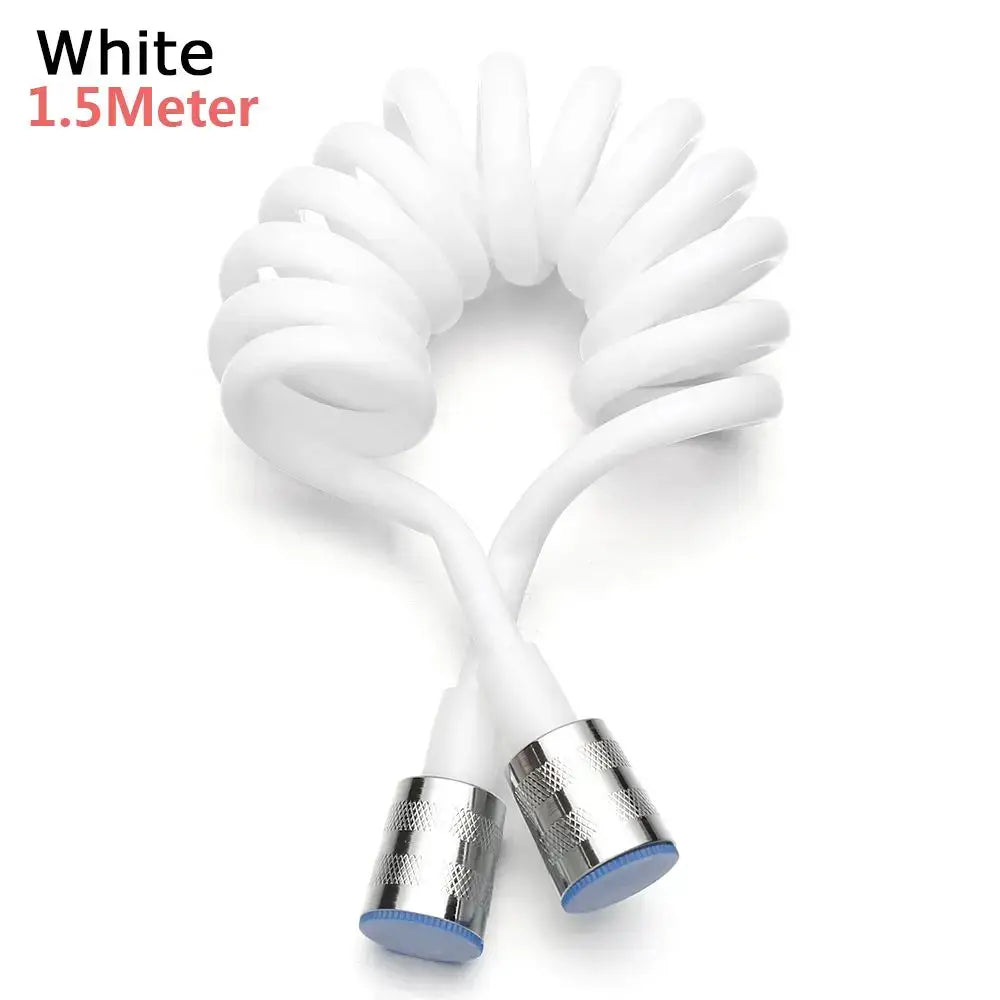 1.5–3m Anti-Twist Shower & Bidet Hose for Bathroom Plumbing (different colours and sizes available) - White 1.5 meters