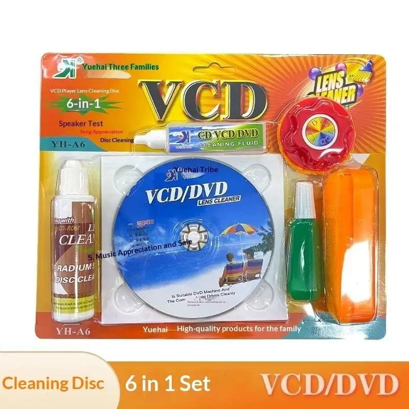 1 Set Laptop Desktop Computer Wet/Dry Demagnetizer CD/DVD/VCD Player Lens Cleaner For Audio Video Player Accessories
