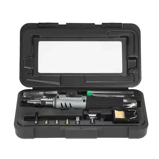 10 in 1 Gas Soldering Iron Set Professional Welding Torch Pen Kit Multifunctional Butane Tip Blow Burner Welding Repair