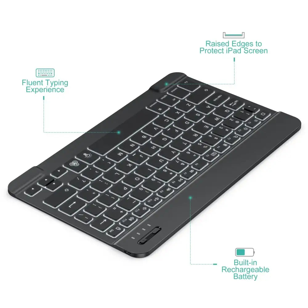 10 inch Backlit For iPad Keyboard and Mouse Backlight Bluetooth Keyboard For IOS Android Windows Wireless Keyboard