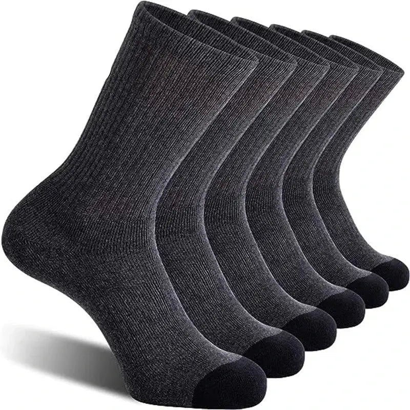 10 Pairs Plus Size Men’s Athletic Socks (3 colours available) - 10 pairs Grey / EUR39-47 - SS