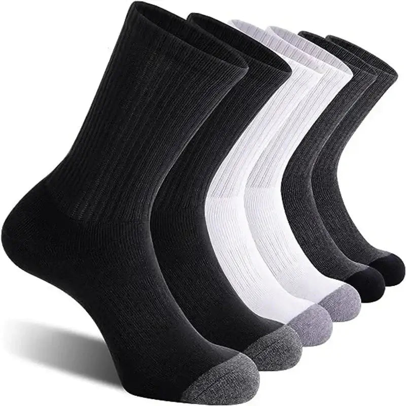 10 Pairs Plus Size Men’s Athletic Socks (3 colours available) - 10 pairs Mix / EUR39-47 - SS