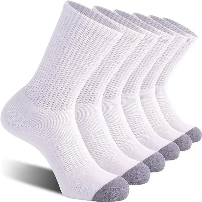 10 Pairs Plus Size Men’s Athletic Socks (3 colours available) - 10 pairs White / EUR39-47 - SS