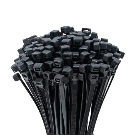 100 PCS Self-locking plastic nylon tie 100 PCS black cable tie fastening ring cable tie zip wraps strap nylon cable tie