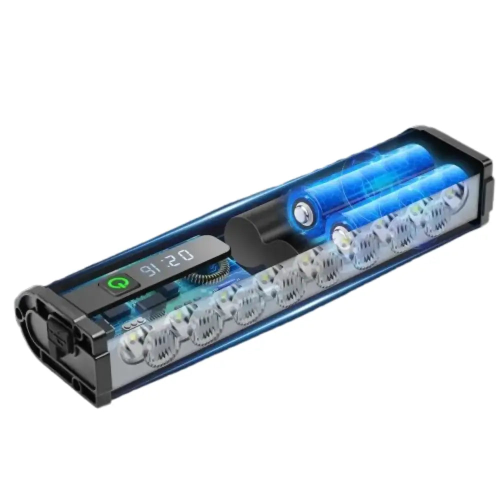 10000-Lumen Bicycle Front Light 10000mAh Waterproof Type-C Rechargeable Bike Headlight for MTB & Road Cycling