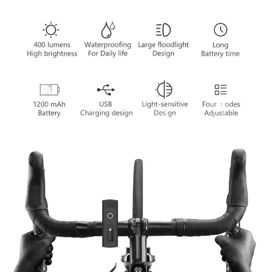 1000LM Bicycle Front Light Bright Bike Led Flashlight Bicycle Lantern USB Rechargeable MTB Bike Rear Lamp for Cycling
