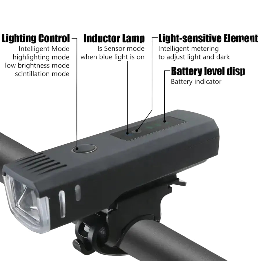 1000LM Bicycle Front Light Bright Bike Led Flashlight Bicycle Lantern USB Rechargeable MTB Bike Rear Lamp for Cycling