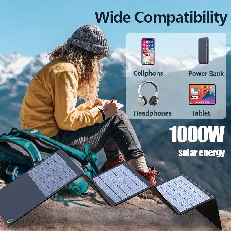 1000W Outdoor Solar Panel Power Supply - SS