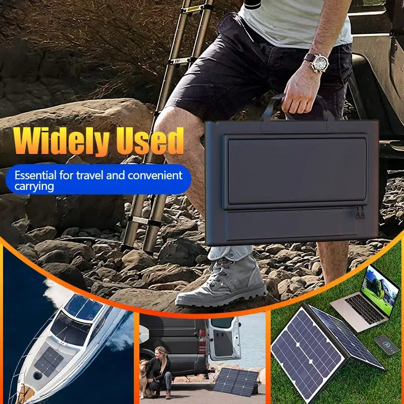 1000W Solar Panel Kit Complete Camping Foldable Solar Power Station Portable Generator Charger 18V for Car Boat Caravan