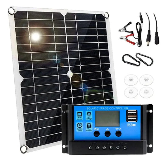 100W 12V Solar Panel Kit with Controller for RV’s caravans & Home (8 different types available) - 30A Controller - SS