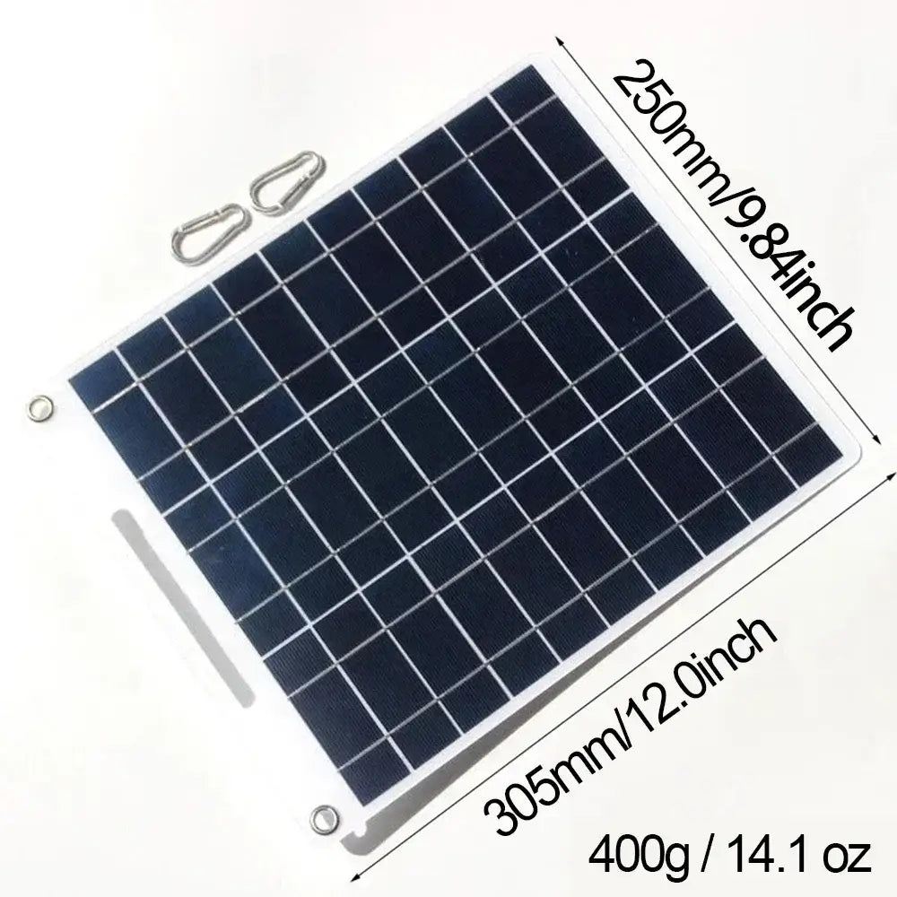 100W Waterproof Solar Panel Charger - Solar Panel / 100W - SS