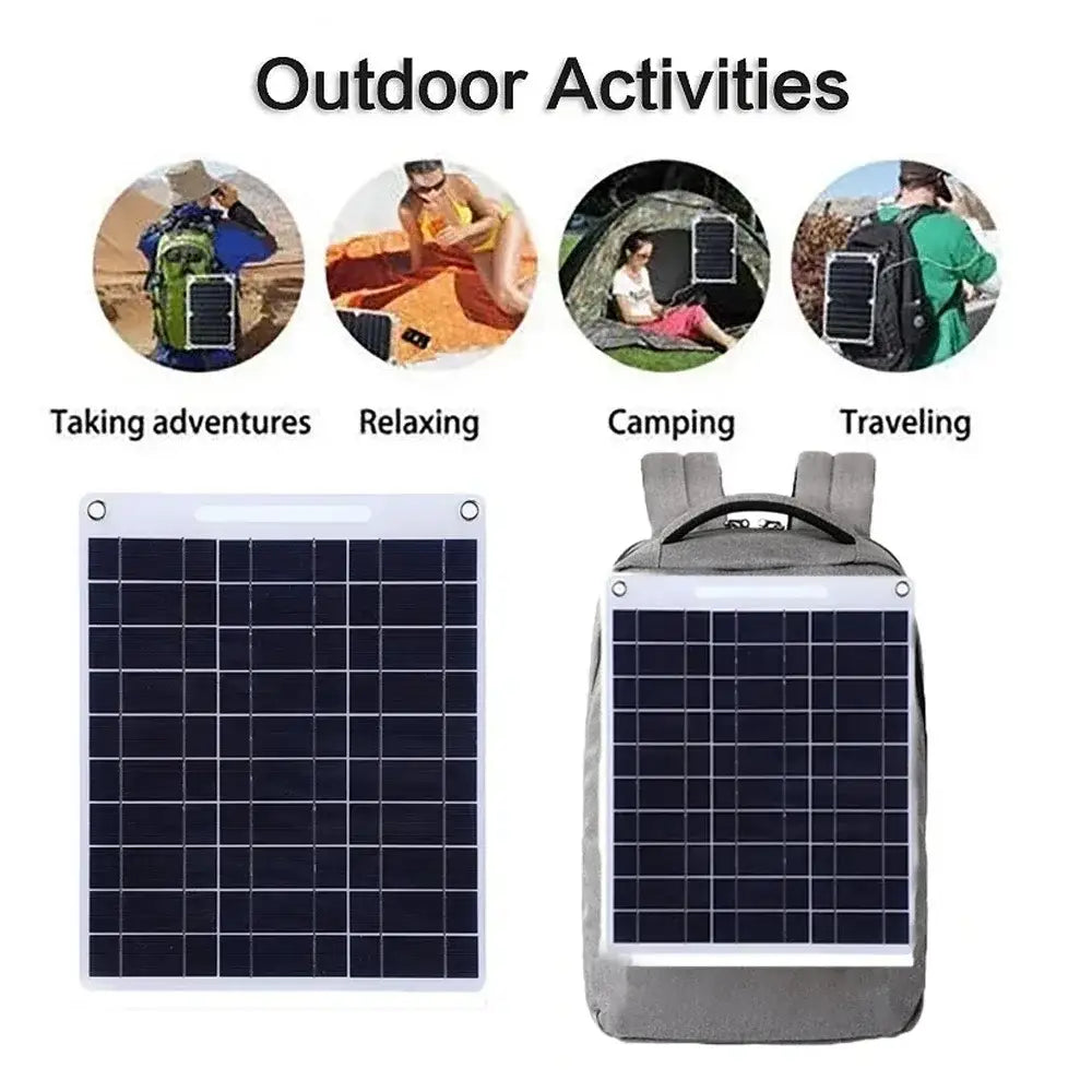 100W Waterproof Solar Panel Charger - Solar Panel / 100W - SS