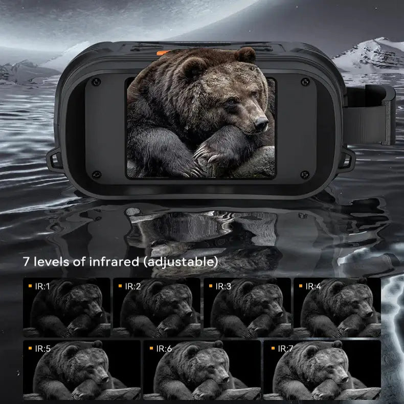 1080P Digital Night Vision Binoculars - Black / Night Vision Binocular / Telescope - SS