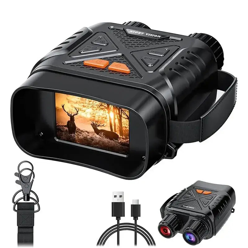 1080P Digital Night Vision Binoculars - Black / Night Vision Binocular / Telescope - SS