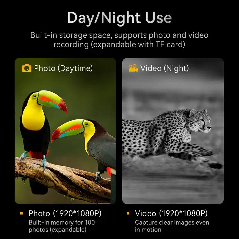 1080P Digital Night Vision Binoculars - Black / Night Vision Binocular / Telescope - SS