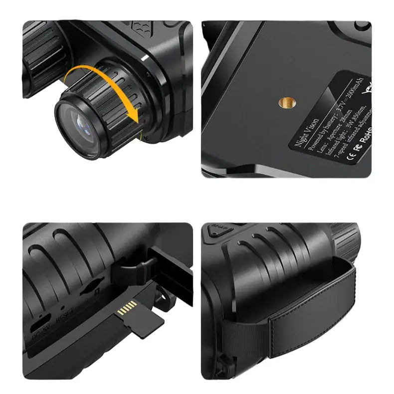 1080P Digital Night Vision Binoculars - Black / Night Vision Binocular / Telescope - SS