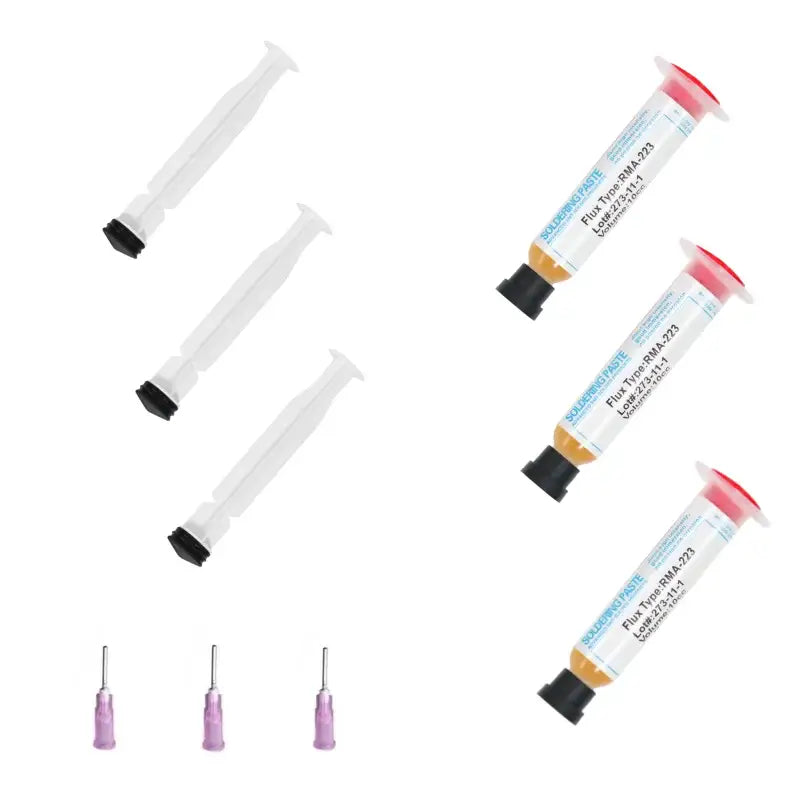 10cc RMA-223 Soldering Flux Paste with Needle (different quantities available) - 3pcs - HBC