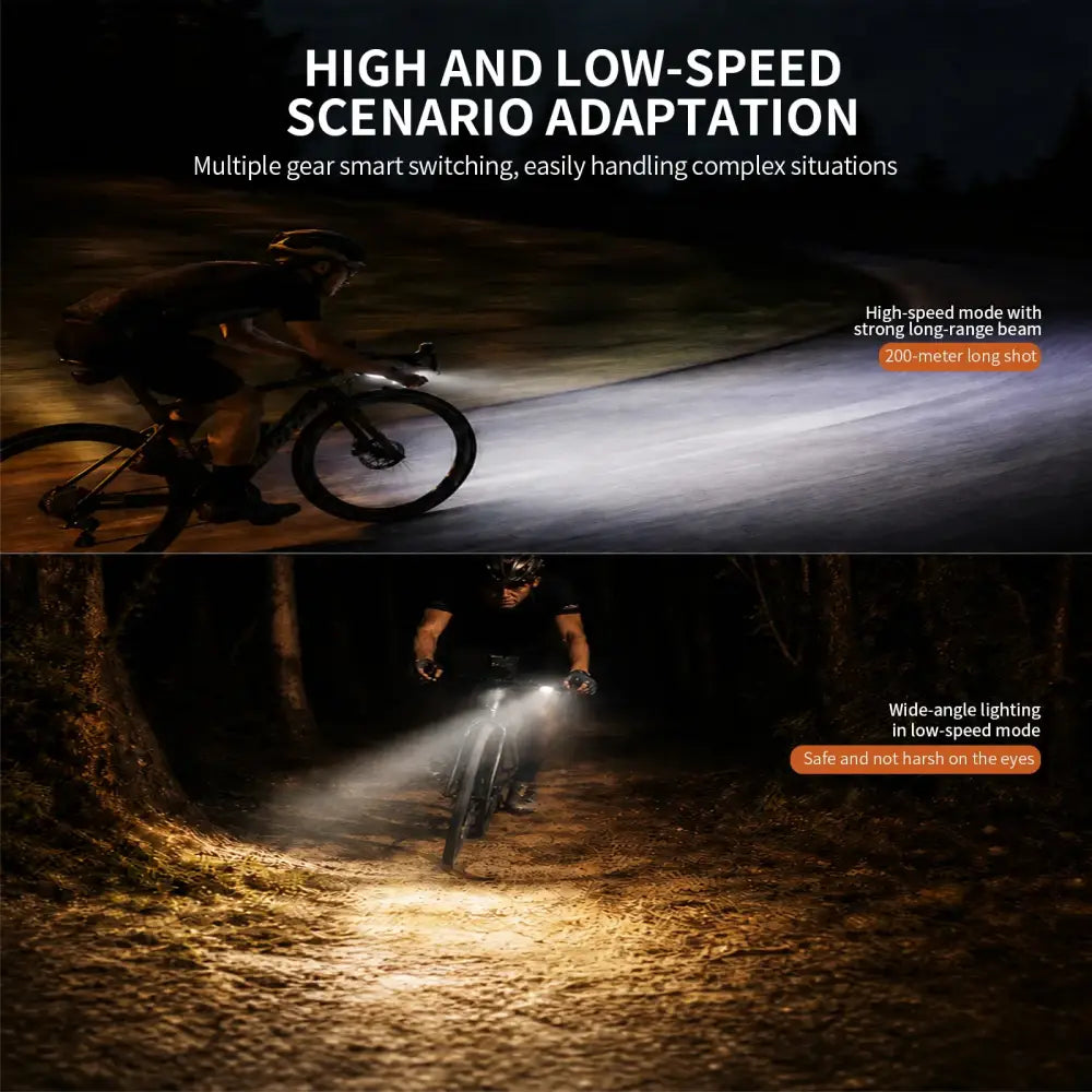 1100 Bike Light Cut-off Line Beam Bicycle Light For Road MTB Bicycle Nighttime Cycling 1200 Lumens 4000mAh