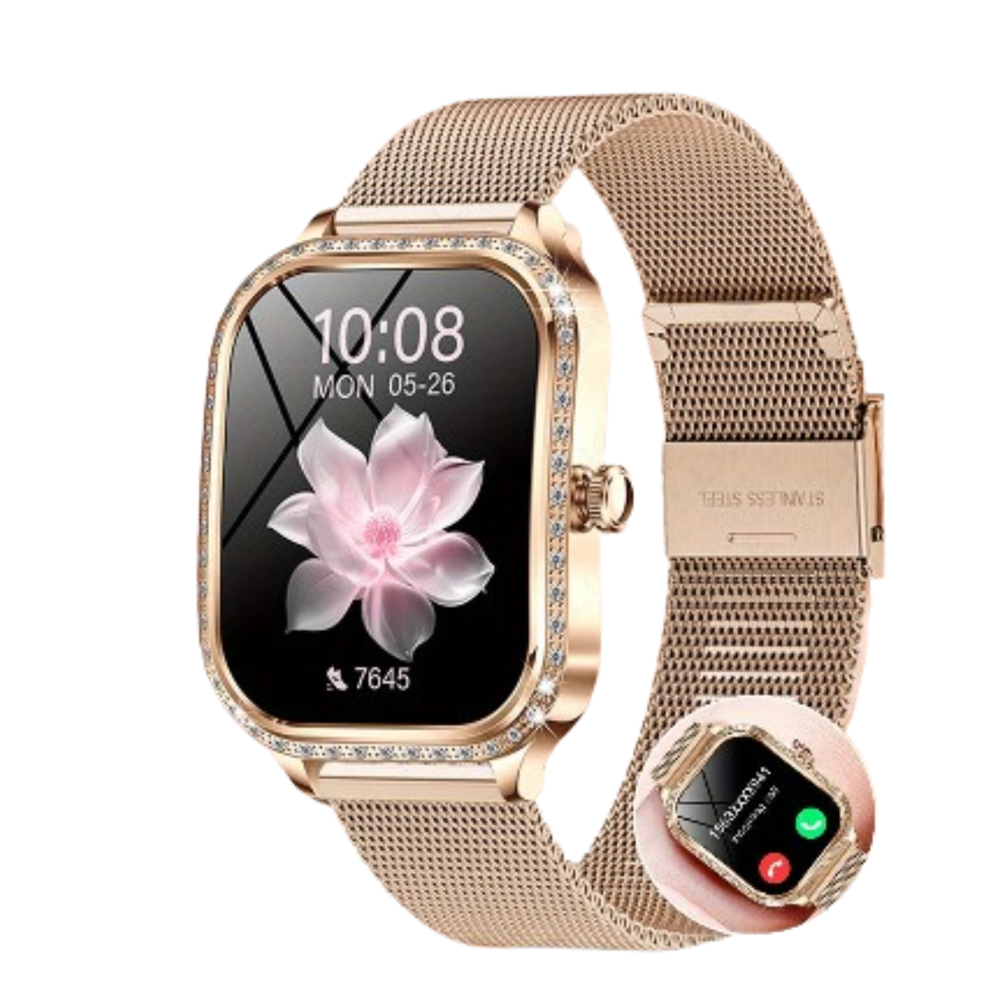 LIGE Women's Smartwatch – TFT HD Curved Screen, Wireless Calls, Voice Assistant (6 types available)