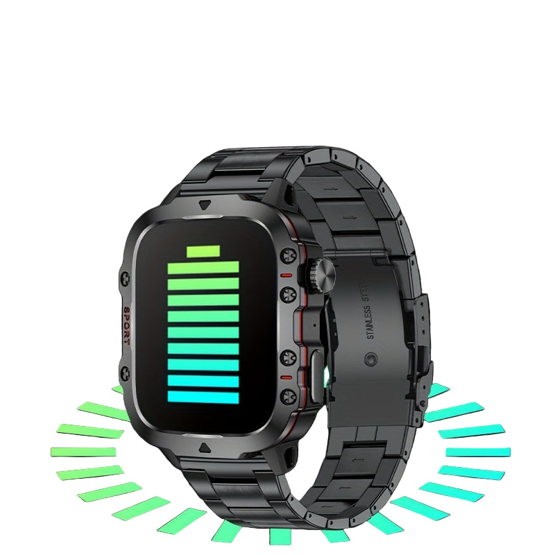 LIGE Men's Smartwatch – Voice Assistant, Breathing Exercises, Raise-to-Wake Screen (4 colours available)