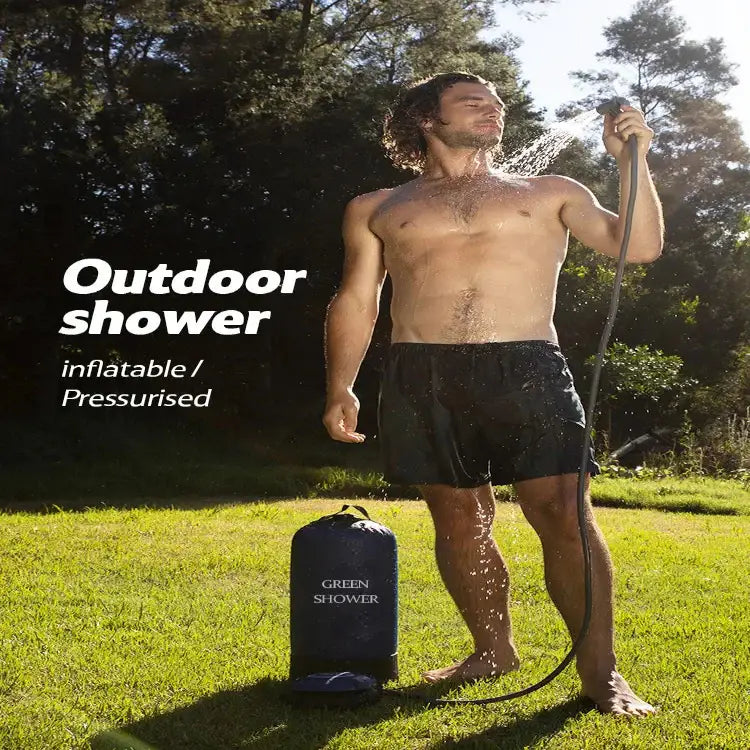 11L Portable Inflatable Camping Shower Bag - Shower Bag